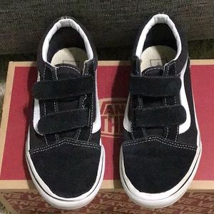 Kids black Vans size 13